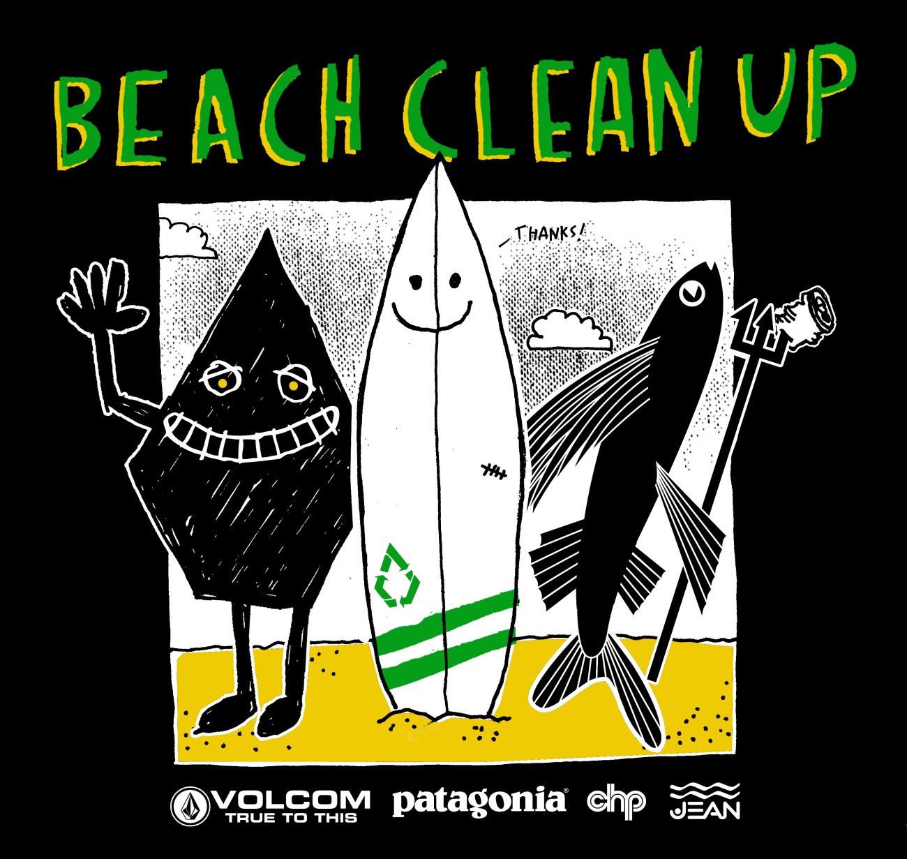 VOLCOM  Patagonia  Partner  CHP SUN RISE BEACH CLEAN UP