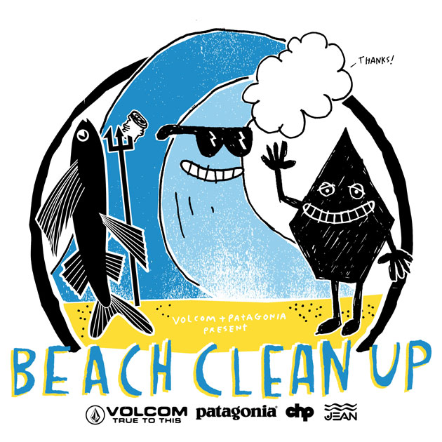 VOLCOM Patagonia Partner CHP SUN RISE BEACH CLEAN UP