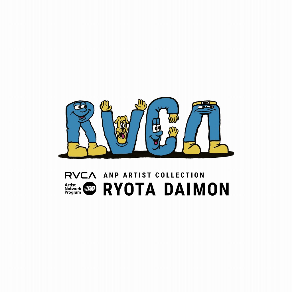 RVCAとRyota Daimonによるコラボアイテムが発売。6月3日はRVCA STORE SHIBUYAでリリース・パーティーを開催！